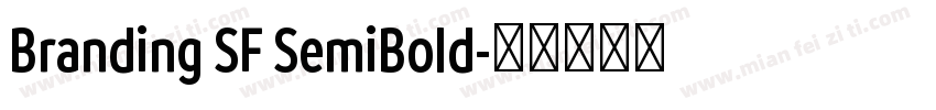Branding SF SemiBold字体转换